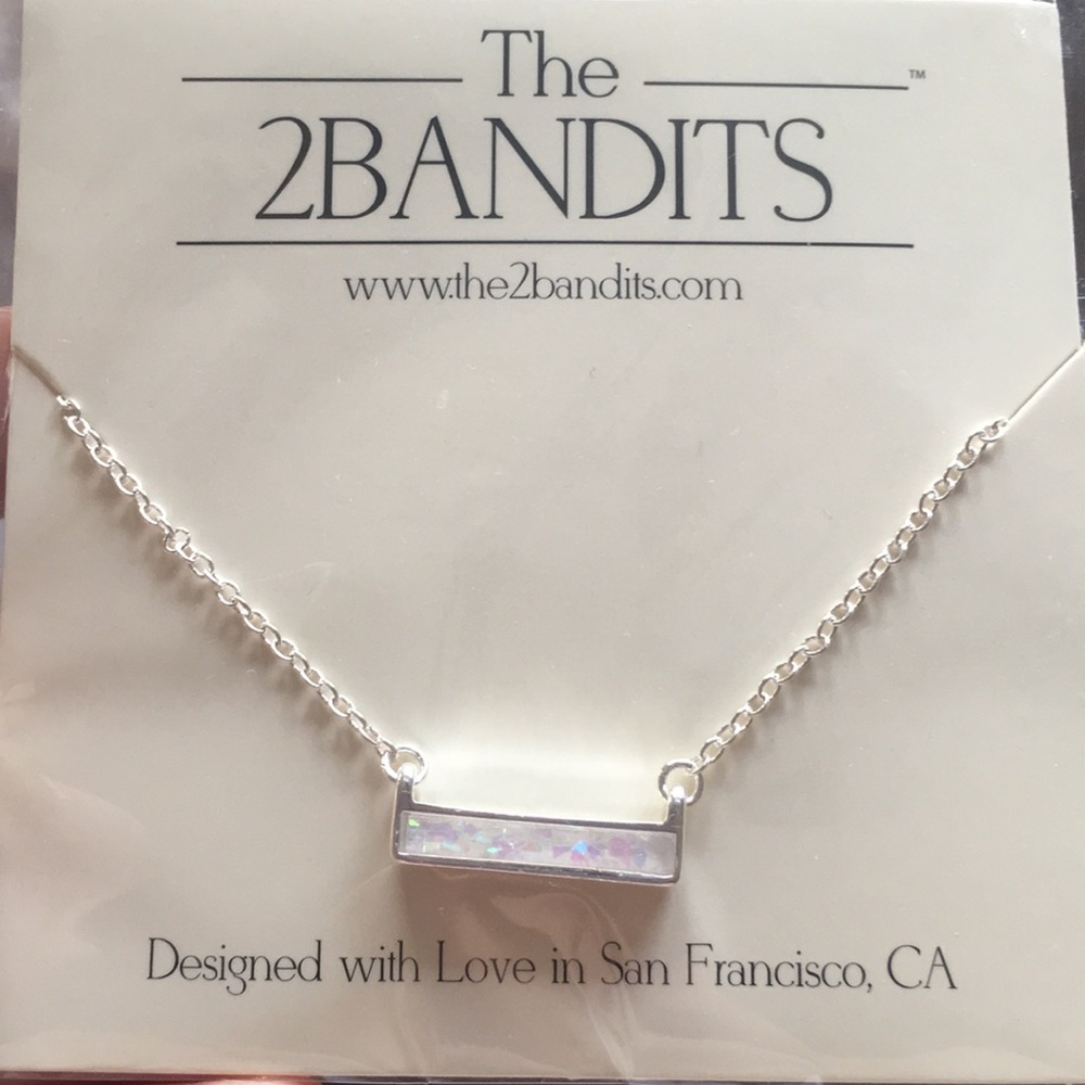 Iridescent Silver Necklace